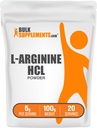 BulkSupplements.com L-Arginin HCl Pulver - Nitric Oxid Supplement, Arginin Pulver - Unflavored & Glutenfrei, 5g pro Servierung, 100g (3.5 oz) (Pack von 1)