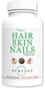 Wellgenix Purvana Haar, Haut und Nägel - Ein Tag Softgel - 2500mcg Biotin, DMAE, MSM, Pferdeschwanz, Grape Seed Extract - Anti Aging, PCOS & Postpartum Haarwachstum, Starke Nägel (90 Count)