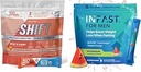 Reale Ketone Intermittierende Fasten Getränke Mix Bundle für Weight Loss unterstützen Koffein Peach Shift Elektrolyte & Intermittierende Fasting Elektrolyte für Männer mit BHB Exogene Ketone (30 Zähler pro Stück)