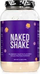 Naked Shake - Blueberry Muffin Protein Powder - Flavored Plant Based Protein aus US & Canadian Farms mit MCT-Öl, Glutenfrei, Sojafrei, Keine GVO oder künstliche Süßungsmittel - 30 Servierungen