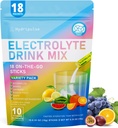 Elektrolyte Pulver-Packets - Zuckerfrei, Natürlich aromatisiert, 10 Elektrolyt & Vitamine Elektrolyt-Getränk-Mix - Variety Pack 6 Flavors, Keto Friendly, Vegan, Non-GMO, 18 Pakete