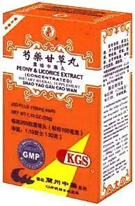 Peony und Licorice Extrakt (Shao Yao Gan Cao Wan) 200 Pillen X 12