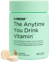 H-PROOF The Anytime You Drink Vitamin, Leber Gesundheit & Immunität Unterstützung mit Elektrolyten, Milchdistel und Vitamine B & C - 40 Kautabletten (20 Servierungen), Vegan, Tangerine