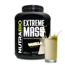 NutraBio Extreme Mass Gainer Protein Powder, 53G Protein, Clean Weight Gainer, Erhöhen Muskelmasse, Full Spectrum Amino Acid - Vanille, 6 Pfund