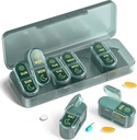 Pill Organizer 2 Mal pro Tag, Am & Pm Pill Organizer 7 Tage, Meicine Pill Organinzer, Pille Box 7 Tag, Wöchentliche Pille Organizer für Reisen, Vitamine, Fischöle, Nahrungsergänzungsmittel