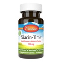 Carlson - Niacin-Time, Time-Release, 500 mg, Vitamin B-3, Cholesterol Metabolismus, Energieproduktion, Herzgesundheit, 50 Tabletten