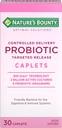 Nature's Bounty Probiotic, Controlled Delivery Diät-Ergänzung, unterstützt Verdauungs-, Darm- und Immungesundheit, 30 Caplets, 30 Gesamt Servierungen