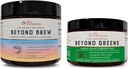 Live Conscious Beyond Greens & Beyond Brew | Delicious Greens Powder for Bloating + Pilz Superfood Kaffee Alternative Koffein kostenlos