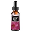 Eisen-Ergänzung für Frauen mit Vitamin C,6-in-1 Flüssig-Ergänzung w/Vitamin B12,Vitamin B6,Hohe Absorption flüssige Eisentropfen für rote Blutzellen und Immununterstützung,Non-GMO, Glutenfrei