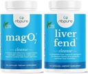 nbpure MagO7 + Liver Fend Detox Bundle | Oxygen-Powered Colon Cleanse & Liver Support | Relief für okziale Verstopfung, Bloating & Toxin Build-Up | Ozoniertes Magnesium + Milchdistel, 180 Kapseln