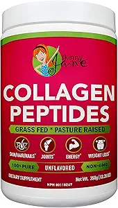 Skinny Jane Collagen Peptides Powder - Verjüngt Haut - Gesundes Haar und Nägel -Unterstützt Gelenke - Keto Friendly, Zero Carbs - Unflavored - 35 Servierungen