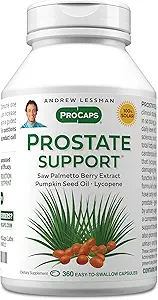 ANDREW LESSMAN Prostata-Supplement für Männer Gesundheit, 360 Softgels, keine Additive - Säge Palmetto für Männer, Kürbis Seed Öl, Lycopin, Omega-3 für Prostata Gesundheit, Urinary, Blasen Funktion