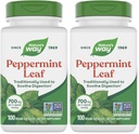 Nature's Way Premium Kräuter Pfefferminz Blatt, Traditionelle Verdauungs- und Dekomfort-Unterstützung*, 700mg pro Servierung, 100 Kapseln (Pack von 2)