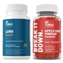 Dr. Tobias Lung Health & Apple Cider Essiggummis - unterstützt Lung Cleanse & Detox Formel, unterstützt Gut Health, mit der Mutter, Folate, B12, Vitamin C, Butterbur