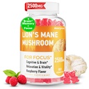 Lions Mane Gummies, Bio Lion's Mane, Lions Mane Gummies für Erwachsene, mit Ashwagandha & Alpha GPC, Cortisol Ergänzungen für Frauen & Männer, 60 Zähler
