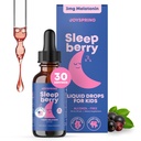 SleepBerry Liquid Melatonin für Kinder - Natürliche Schlafhilfe mit Elderberry und Vitamin D - Steigert Immunsystem während sie schlafen (1 Fl oz)