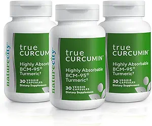 NatureCity True-Curcumin Kurkuma Ergänzung | Non-GMO Tumeric und Curcumin 500mg Curcuma Kapseln Vitamin Ergänzungen | Bis zu 700% Erhöhung der Absorption (90 Tage Versorgung) | Unterstützt Gelenke