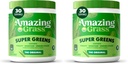 Bundle of Amazing Grass Greens Superfood Powder: Grüns Pulver mit Verdauungsenzymen & Probiotika, Bio Spirulina, Chlorella und Rübenwurzelpulver, Original, 30 Servierungen (60 Gesamt Servierungen)