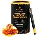 Bargad Pure Himalaya Shilajit Honig-Stäbchen mit Safran – 30 Count | 75% + Fulvic Acid, 85 + Spurenmineralien | Natural Energy & Immunity Booster | Easy Single-Use Packets