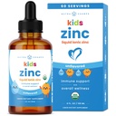 NutraChamps flüssige Zink Tropfen für Kinder, Ionic Zink Tropfen mit Vitamin C für Kinder, Sugar-Free 4 oz, Vegan & Non-GMO, Tangerine, 60 Portionen, 2 Monate Versorgung