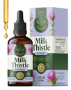 HERBAMAMA Milchdistel-Ergänzung für Leberentgiftung – Leberunterstützungsergänzung – Enthält Silymarin – Vegan, Non-GMO, Alkohol & Zuckerfrei, 56-Tage-Versorgung