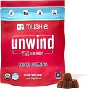 Mushie 100% Bio Reishi Pilzgummis - 2000mg Reishi Nootropic für Entspannung, Schlaf, Herz-Kreislauf-Gesundheit & Immununterstützung mit Vitamin D - Vegan, Glutenfrei - 60 Count
