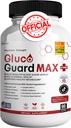 Gluco Guard Max Tägliche Wellness-Supplement mit Vitaminen, Mineralien und Kräutern – Chrom, Magnesium, Banaba, Bitter Melon und Zink – Non-GMO, Glutenfrei – 60 Kapseln