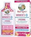 MaryRuth Organics Multivitamin für Frauen 40 | Womens Multivitamin Liposomal | Immun Support Supplement | Energy Supplements & Sleep Aid | Methylated Multivitamin | Vegan | Sugar Free | 14 Servings