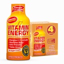 Vitamin Energy Immune+ Extra Strength Energy Shot – Orange Burst – 100% DV B-Vitamine & 260mg Koffein – Zero Calories, Sugar-Free, Vegan, – Immunität & Energy Support – 1.93 fl oz, 4-Pack