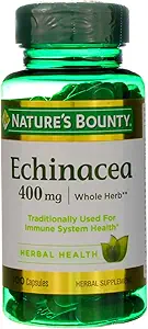 Natur Bounty Natürliche ganze Kräuter Echinacea 400mg, 100 Kapseln (Pack von 2)