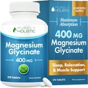 Magnesium Glycinate 400mg - 270 Magnesium Tabletten (nicht Kapseln) - 400 mg Elemental Magnesium - Hochverfügbar - Vegan und Vegetarisch - für verbesserten Schlaf, Stress-Relief & Cramp-Verteidigung