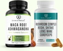 Maca Root Ashwagandha & Mushroom Suppliment Enthält Lions Mane, Cordyceps, Reshi, Shitake