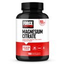 Kraftfaktor Magnesium Citrat, Magnesium Beilage für Frauen und Männer zu unterstützen Knochen, Muskel, Nerve, Verdauung und Herzgesundheit, leicht auf dem Stomach, Vegan, 6-Monats-Versorgung, 180 Kapseln