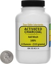 Aktivkohle [C] 100% ACS Grade Course Granules 4 Oz in einem Space-Saver Bottle USA