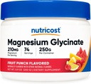 Nutricost Magnesium Glycinat Pulver (Fruit Punch, 250 Gramm)