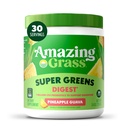 Erstaunliche GrasgrÃ1⁄4nen Mischung Digest: Super Greens Powder Smoothie Mix fÃ1⁄4r Verdauungsunterstützung mit Bio Spirulina, Chlorella, Beet Root Powder, Digestive Enzyme & Probiotics, 30 Portionen