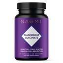 NAOMI Magnesium Glycinat - Bioactive Fully Reacted Premium High Absorption - Unterstützt Muskel, Nerve, & Heart Health - Chelamax Magnesium Bisglycinat - 90 Kapseln, 45 Tage Versorgung