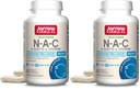 Jarrow Formulas N-A-C 500 mg - Antioxidante Aminosäure-Ergänzung unterstützt Cellular Health & Liver Function - Precursor zu Glutathione - Bis zu 60 Portionen (Veggie Caps) (Pack von 2)