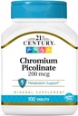 Chromium Picolinat des 21. Jahrhunderts 200 mcg 100 Tabs