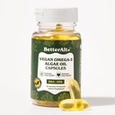 Besser Alt Vegan Omega-3 Softgel Kapseln | Algae Öl (1000 mg) | 501 mg DHA | 6 mg EPA | Hilft Brain Gesundheit zu fördern | 1-Monat Nahrungsergänzungsmittel