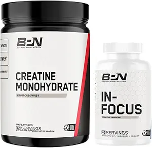 BARE PERFORMANCE NUTRITION BPN Creatine Monohydrat & in-Focus Brain Support Bundle
