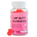 Hip Butt Enhancer Gummis für Butt Growth und HIPS, Booty Gummies für Größere Butt Fast, Booty Curvy Body Gummies Gewichtszunahme für Frauen Workout Enhancement
