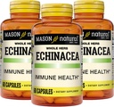 MASON NATURAL Echinacea, Immunsystem Booster, unterstützt Gesamtgesundheit, Kräuterergänzung, 60 Kapseln (Pack von 3)