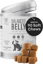 Balanced Belly Probiotics for Dogs – Digestive Health Chews mit Präbiotika, Allergy & Joint Support – Probiotic Dog Supplement für Gut Health, Durchfallhilfe und juckende Haut – 90 Soft Chews