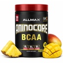 ALLMAX Nutrition AMINOCORE BCAA Powder, 8.18 Gramm Aminosäuren, Intra und Post Workout Recovery Drink, Glutenfrei, Ananas Mango, 315 g