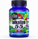 The Food Movement - Alkalize 55, 55 Fermented Foods with Black Earth Humic Fulvic Trace Minerals, Elektrolyte, pH Balance, Immune Boosting, Vegan - 60 Veggie Kappen