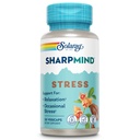 SOLARAY SharpMind Stress, Nootropic Mood-Unterstützung Ergänzung für Entspannung und betriebsbedingte Stress-Relief-Unterstützung, Adaptogen mit Ashwagandha, L Theanine, 60 Tage Geld-Garantie, 30 Serv 30 VegCaps
