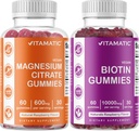 Vitamatic Magnesium Gummis & Biotin Gummis - 60 Vegan Graf Jede