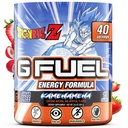 G Fuel Dragon Ball Z Energy Drink Powder, Pre Workout Caffeine Mix für Gaming, Zucker freie Fokus Amino, Vitamin + Antioxidantien, 9.8oz (Strawberry Lychee, 40 Servierungen)