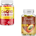Ubiquinol CoQ10 600 MG 60 Softgels Bundle mit CoQ10 Gummis 400 MG 60 Count